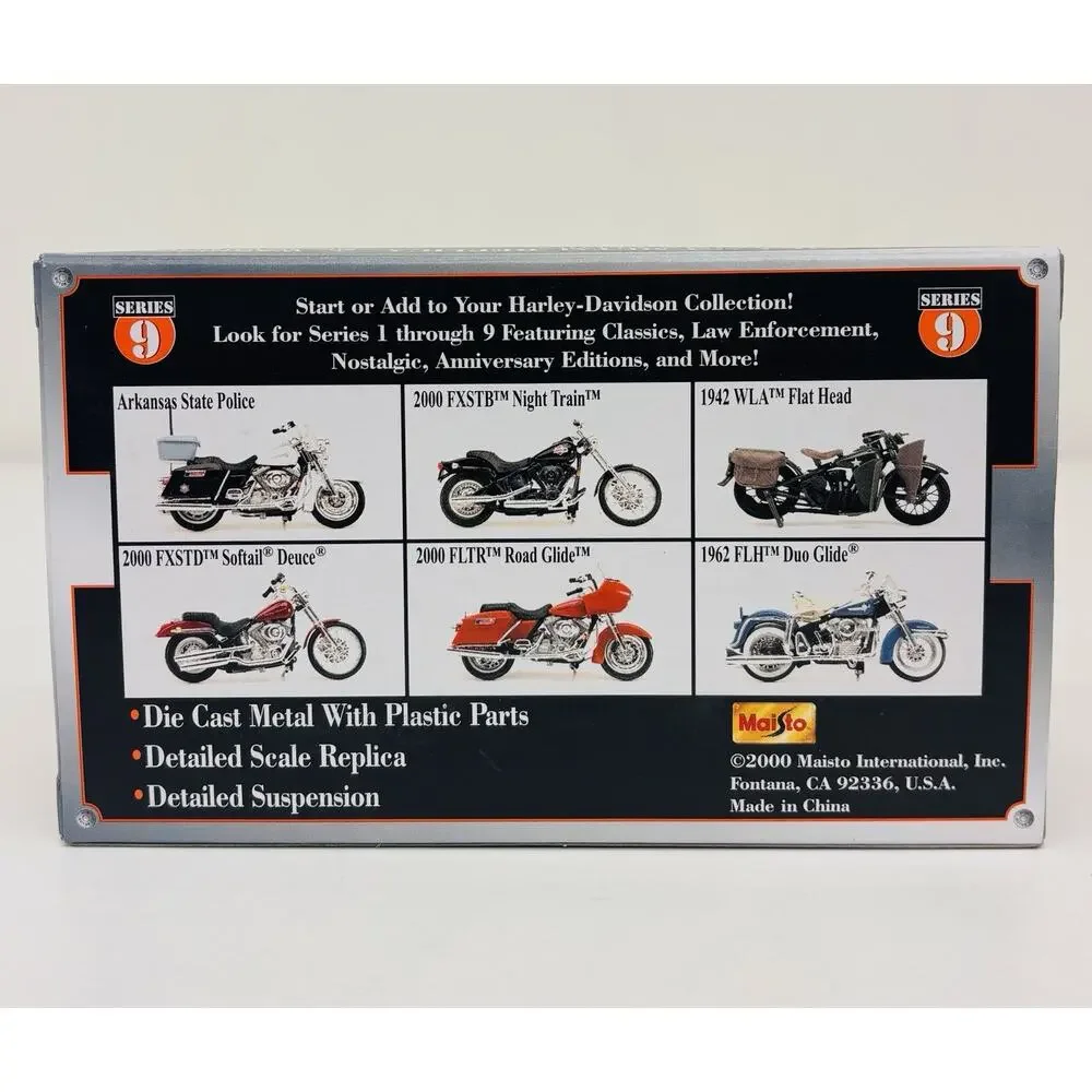 Maisto 1:18 Harley Davidson 2000 FXSTD Softail Deuce Diecast Motorcycle Series 9